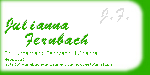 julianna fernbach business card